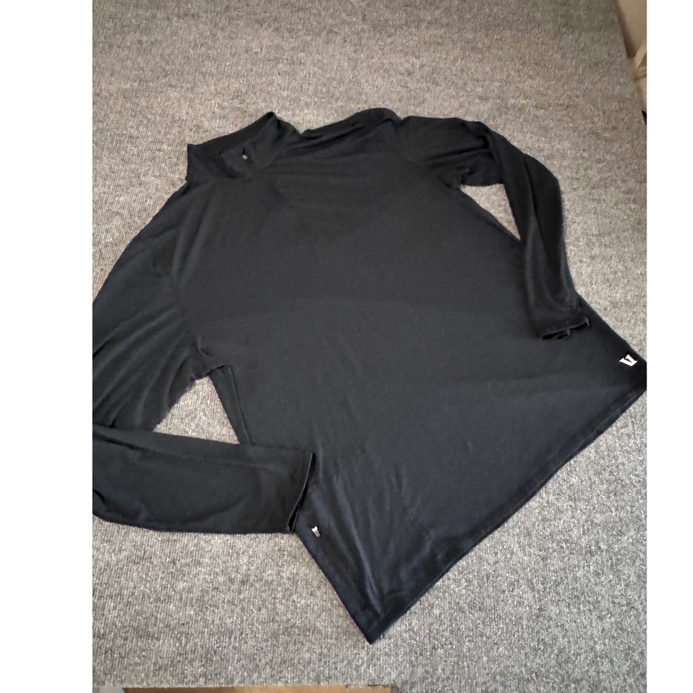 Vuori Strato Tech Quarter Zip Pullover Blue Heather Mens XXL V221 Activewear